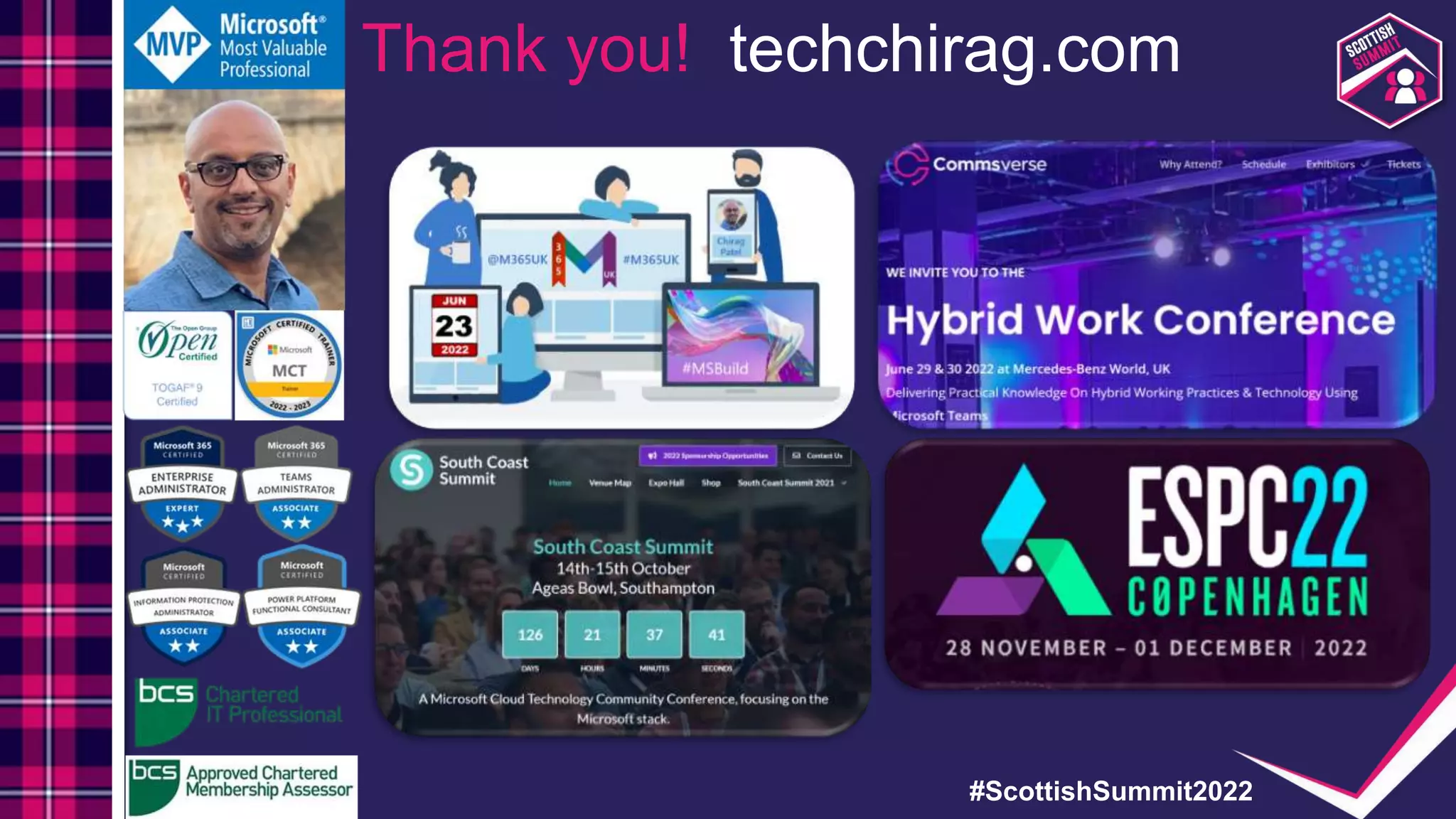 #ScottishSummit2022
Thank you! techchirag.com
 