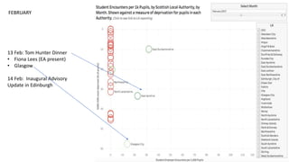 18 Apr: Stirling
meeting with Stewart Carruth
and Kevin Kelman after
introduction by Steve Dunlop
(who I was introduced to by
Sandy Kennedy)
18 Apr: Edinburgh Briefing to
stakeholders from Edinburgh
20 Apr: Dundee & Aberdeen
stakeholder Briefings
APRIL
 