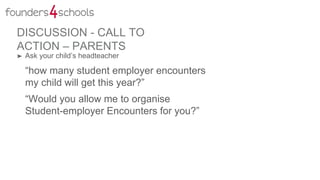 CALL TO ACTION – MEDIA
➤ Visit your community’s
dashboard
➤ sign-up for the free alert
service,
➤ and write about the
educators who are doing
the most!
8 September: Celebration of Progress (Stirling)
3 November: Celebration of Progress (Aberdeen)
30 November: Entrepreneurial Scotland award categ
 