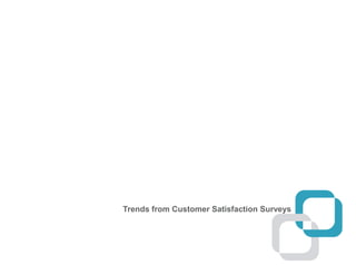 Trends from Customer Satisfaction Surveys
 