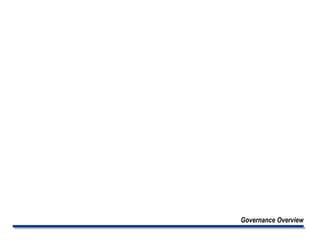 Governance Overview
 