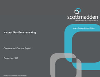 Natural Gas Benchmarking

Overview and Example Report

December 2013

Copyright © 2013 by ScottMadden, Inc. All rights reserved.

 