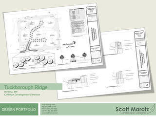 Big Buck Roadhouse (install)Minnetonka, MNOwner: Pomodoro Inc.Architect: Partners & Sirny ArchitectsGeneral Contractor: Gentry ConstructionNaturalistic plantings, lighting  and limestone were used  to create a pleasing outdoor dining  space  that complements this upscale steakhouse.  A small waterfall and creek system  was created to beautify an unsightly drainage ditch and soften the traffic noise from the nearby highway.  4550 Sterling DriveBig Lake, MN 55309Phone: 763-263-8452Cell Ph: 763-482-0097smarotz@hotmail.comDESIGN PORTFOLIO