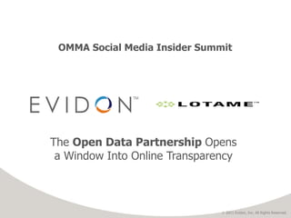 [object Object],OMMA Social Media Insider Summit 