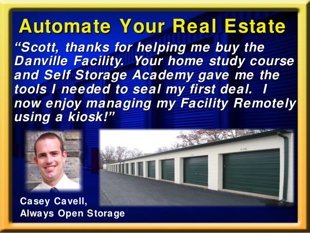 Scott Meyers Self Storage Investing PowerPoint