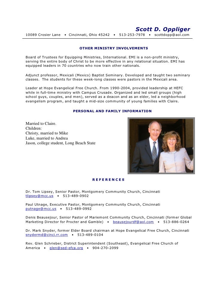 Scott Oppliger Resume 2010
