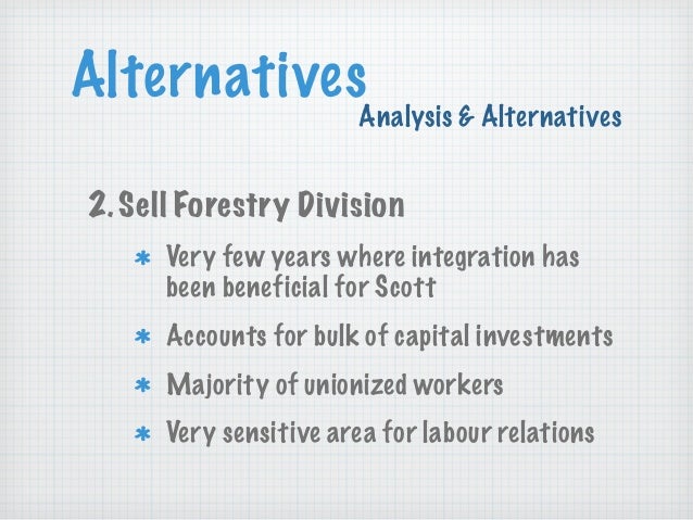 Scott Paper Case Analysis
