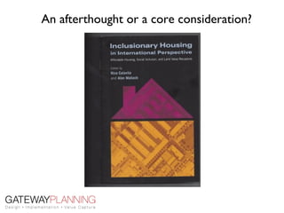 An afterthought or a core consideration?
 