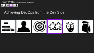 Achieving DevOps from the Dev Side
Scott Potter – To Autonomy & Beyond
 