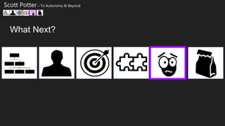 What Next?
Scott Potter – To Autonomy & Beyond
 