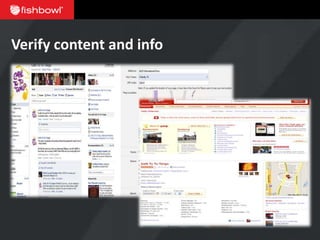 Verify content and info
 