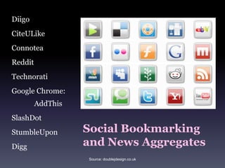 There are over 300ways to bookmark and share information!Source: Social Media Revolution from Socialnomics.net