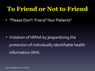 Twitter AP Share images/photos via Twitpic, Yfrog, GDZILAShare music via TinysongShare videos via TwitvidFind information (#hashtag, www.search.twitter.com, www.foxepractice.com/healthcare-hashtags)Update your all your social networks (ping.fm)Update all your social networks with media (pikchur)What’s going on in Twitter in a particular area (Twitte Local)TweetDeck for your desktop to  organize and streamline