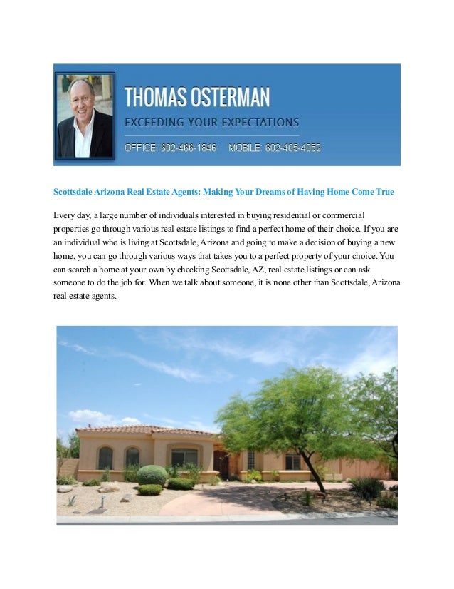 Scottsdale arizona real estate agents