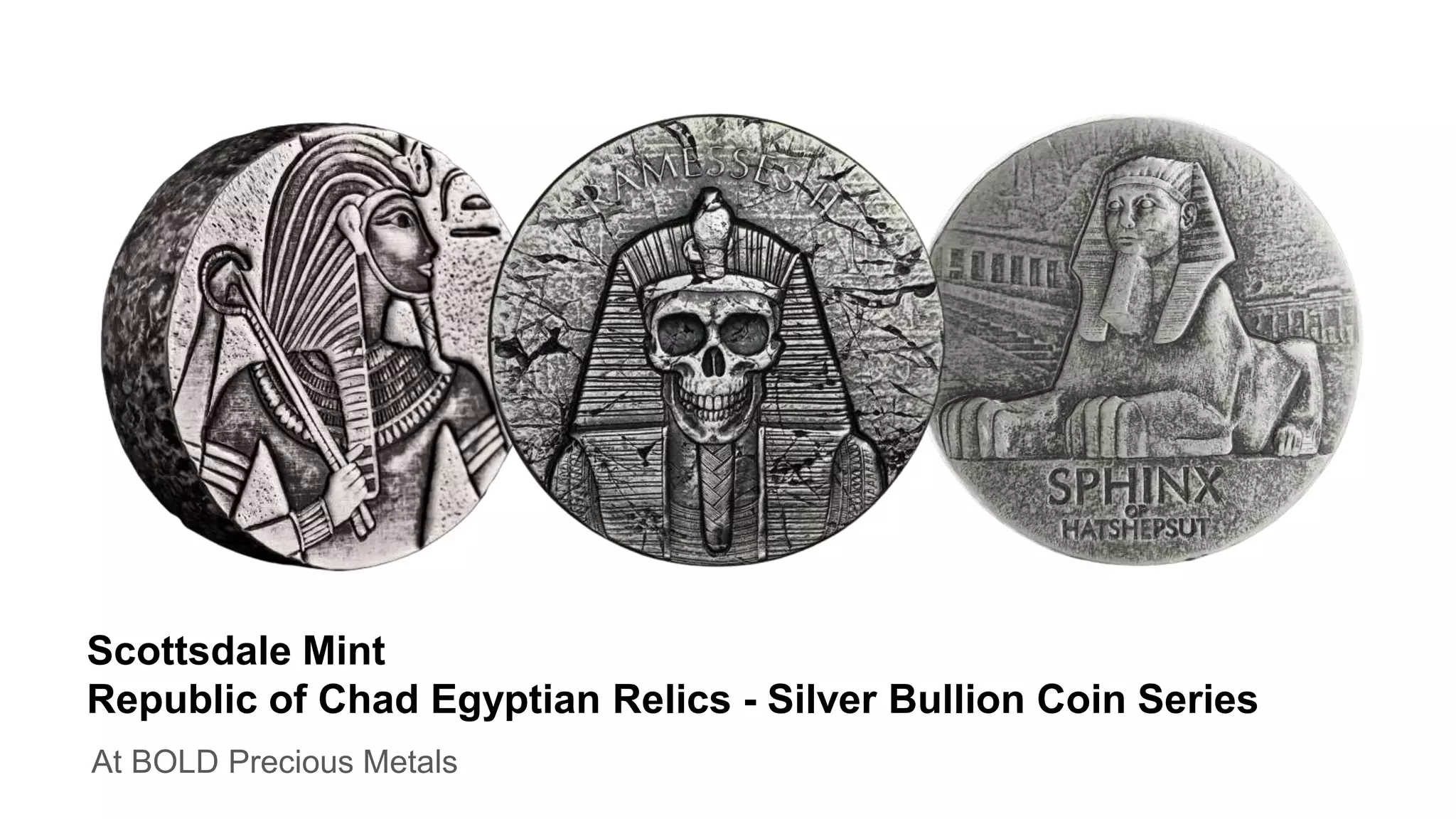 Scottsdale Mint - Republic of Chad Egyptian Relics Silver bullion coin ...