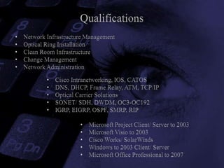 Developed project scope, project timeline, costing, and installation plan and provided vendor supervision for adding additional infrastructure to Gas and Facility monitoring with no site or environmental impact.