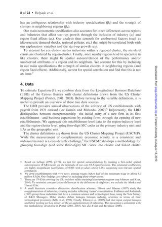 1 ln Industry Speci,c,r,1990
                                          þ 