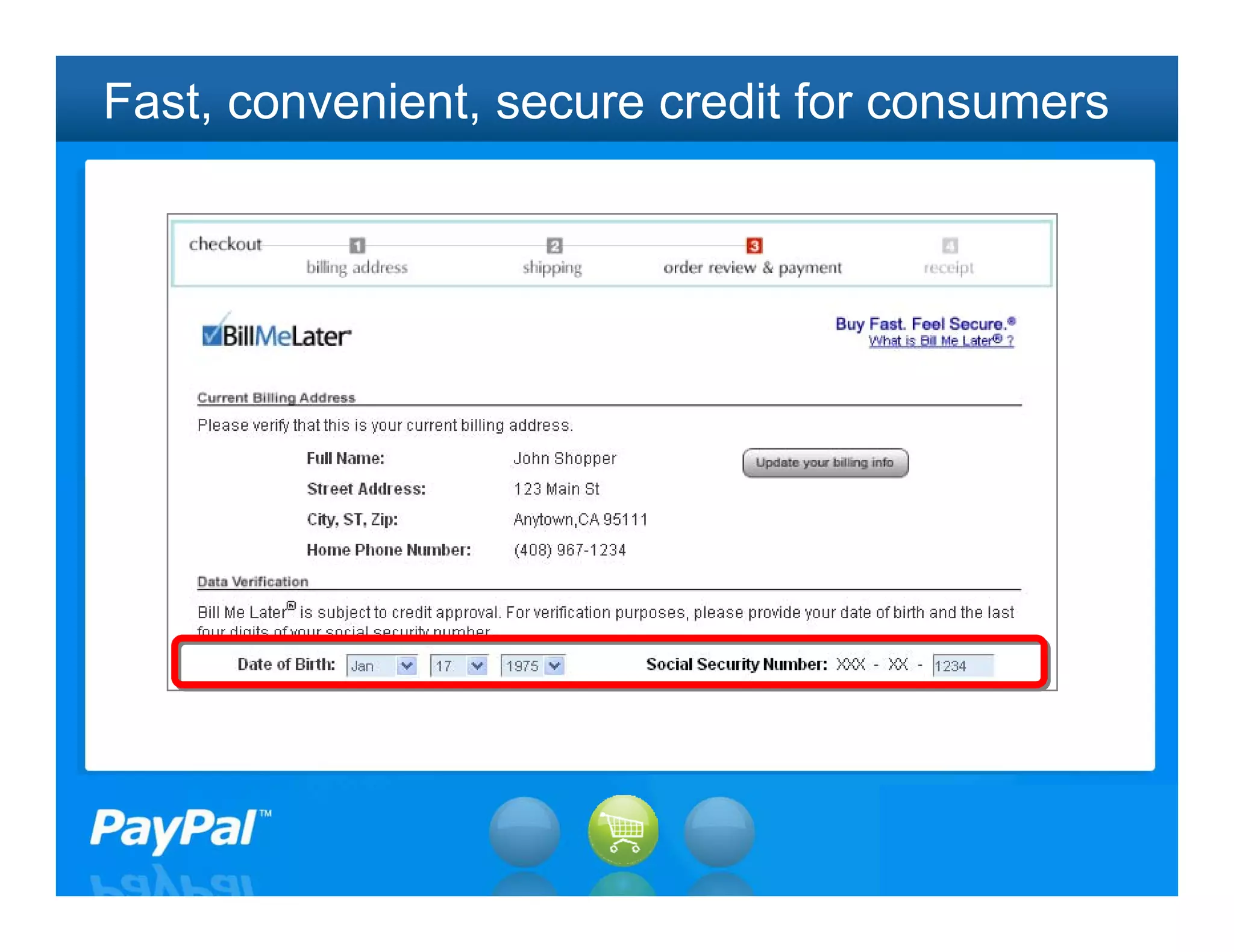 Fast, convenient, secure credit for consumers




                                          24
 