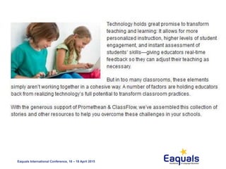 Eaquals International Conference, 16 – 18 April 2015
 