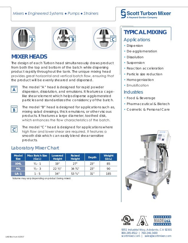 Scott Turbon Mixers And Tanks