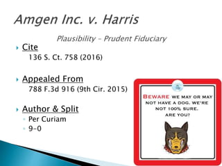  Cite
136 S. Ct. 758 (2016)
 Appealed From
788 F.3d 916 (9th Cir. 2015)
 Author & Split
◦ Per Curiam
◦ 9-0
 