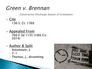  Cite
136 S. Ct. 1769
 Appealed From
760 F.3d 1135 (10th Cir.
2014)
 Author & Split
◦ Sotomayor, J.
◦ 7-1
◦ Thomas, J., dissenting
 