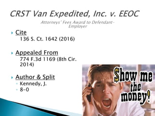  Cite
136 S. Ct. 1642 (2016)
 Appealed From
774 F.3d 1169 (8th Cir.
2014)
 Author & Split
◦ Kennedy, J.
◦ 8-0
 