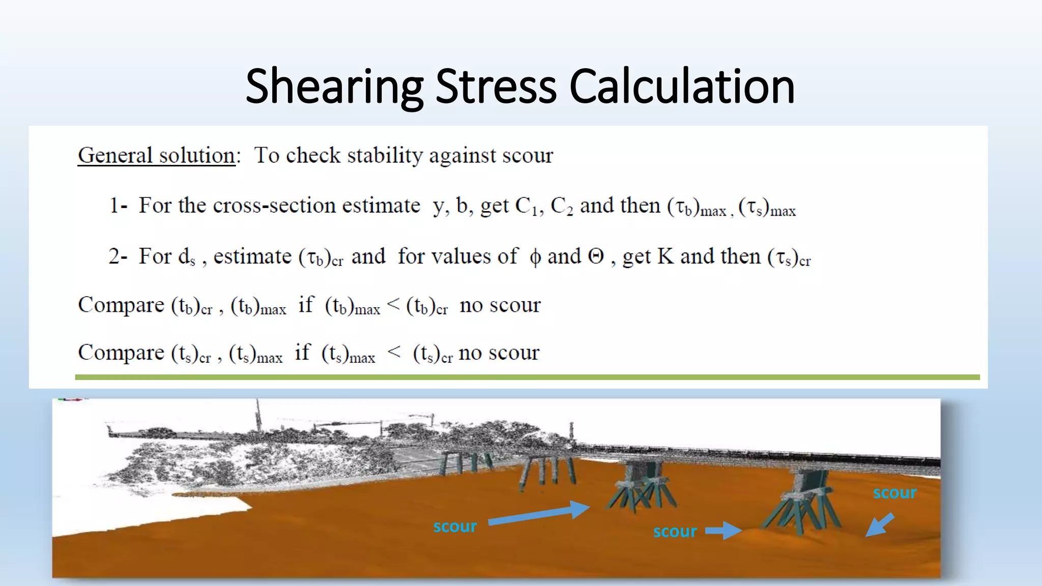 Shearing Stress Calculation
scourscour
scour
 