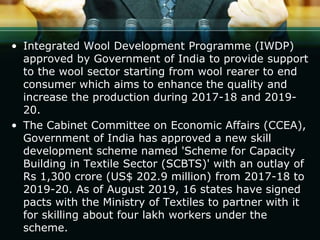 GOVERNMENT POLICIES FOR TEXTILE INDUSTRY | PPTX