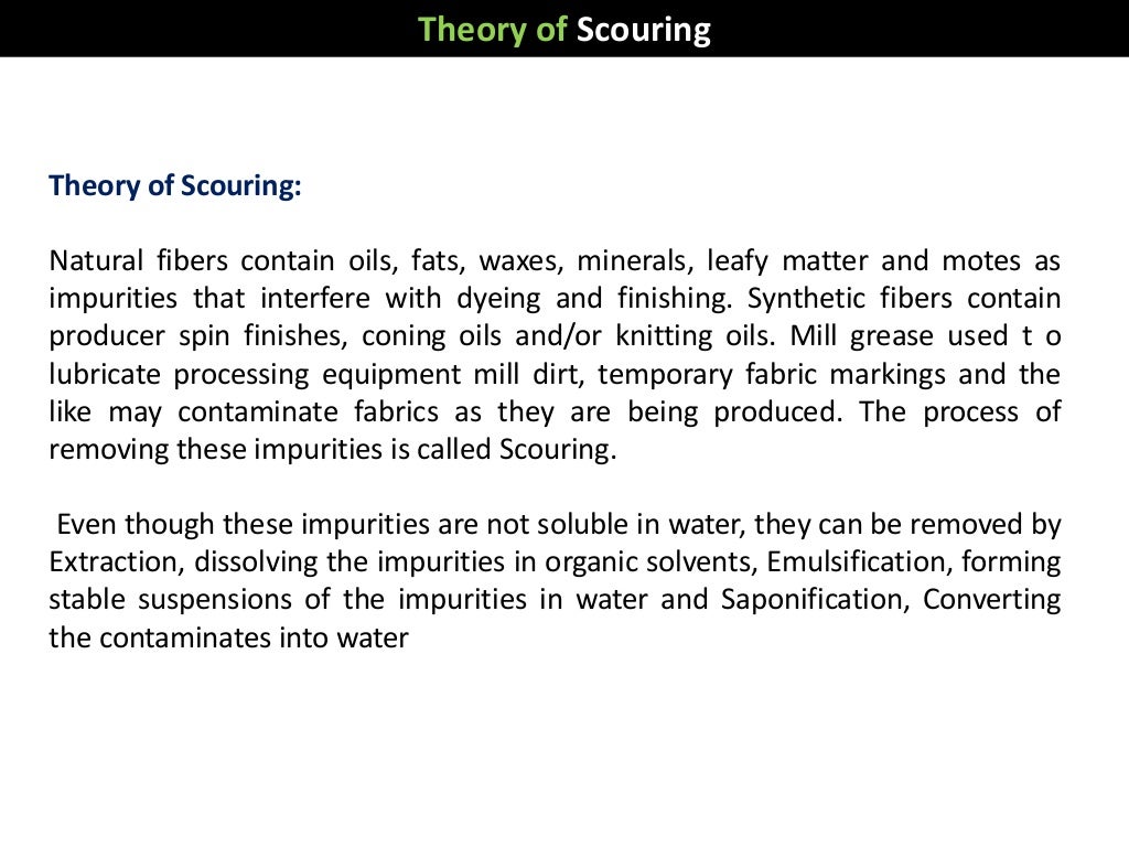 Scouring