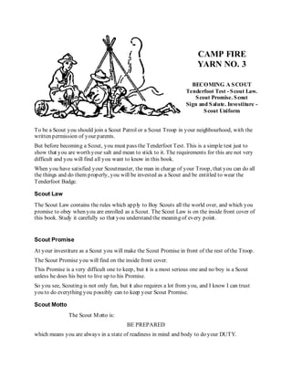 Scouts Writing Scouting for boys | PDF