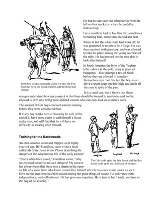 Scout Writing Scouting for boys | PDF