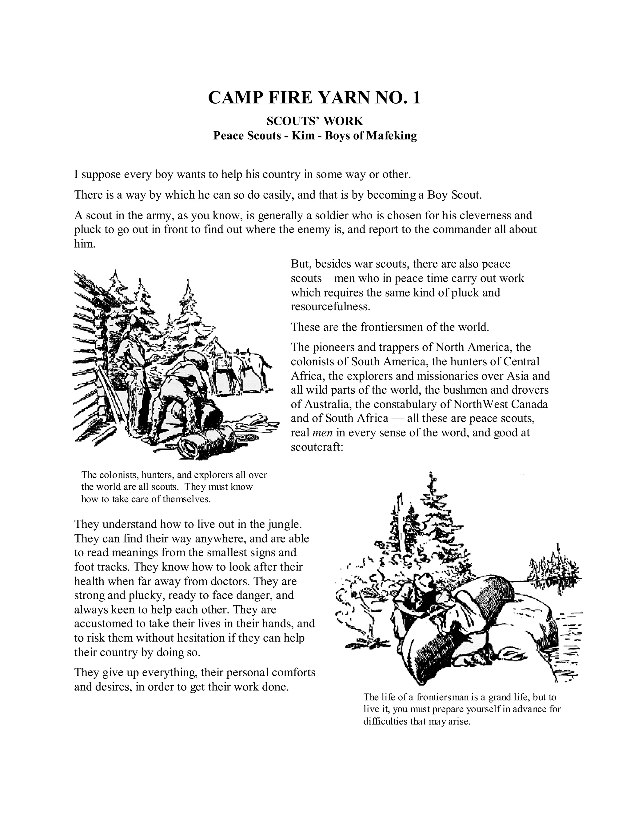 Scouting for boys | PDF