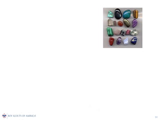 Kim’s game
• In his book Scouting Games Robert Baden-Powell, the founder of
Scouting, names the exercise Kim's Game and describes it as follows:
• The Scoutmaster should collect on a tray a number of articles –
knives, spoons, pencil, pen, stones, book and so on – not more than
about fifteen for the first few games, and cover the whole over with a
cloth. He then makes the others sit round, where they can see the tray,
and uncovers it for one minute. Then each of them must make a list on
a piece of paper of all the articles he can remember... The one who
remembers most wins the game.
51
 