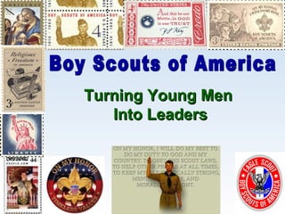 Turning Young Men  Into Leaders Boy Scouts of America 