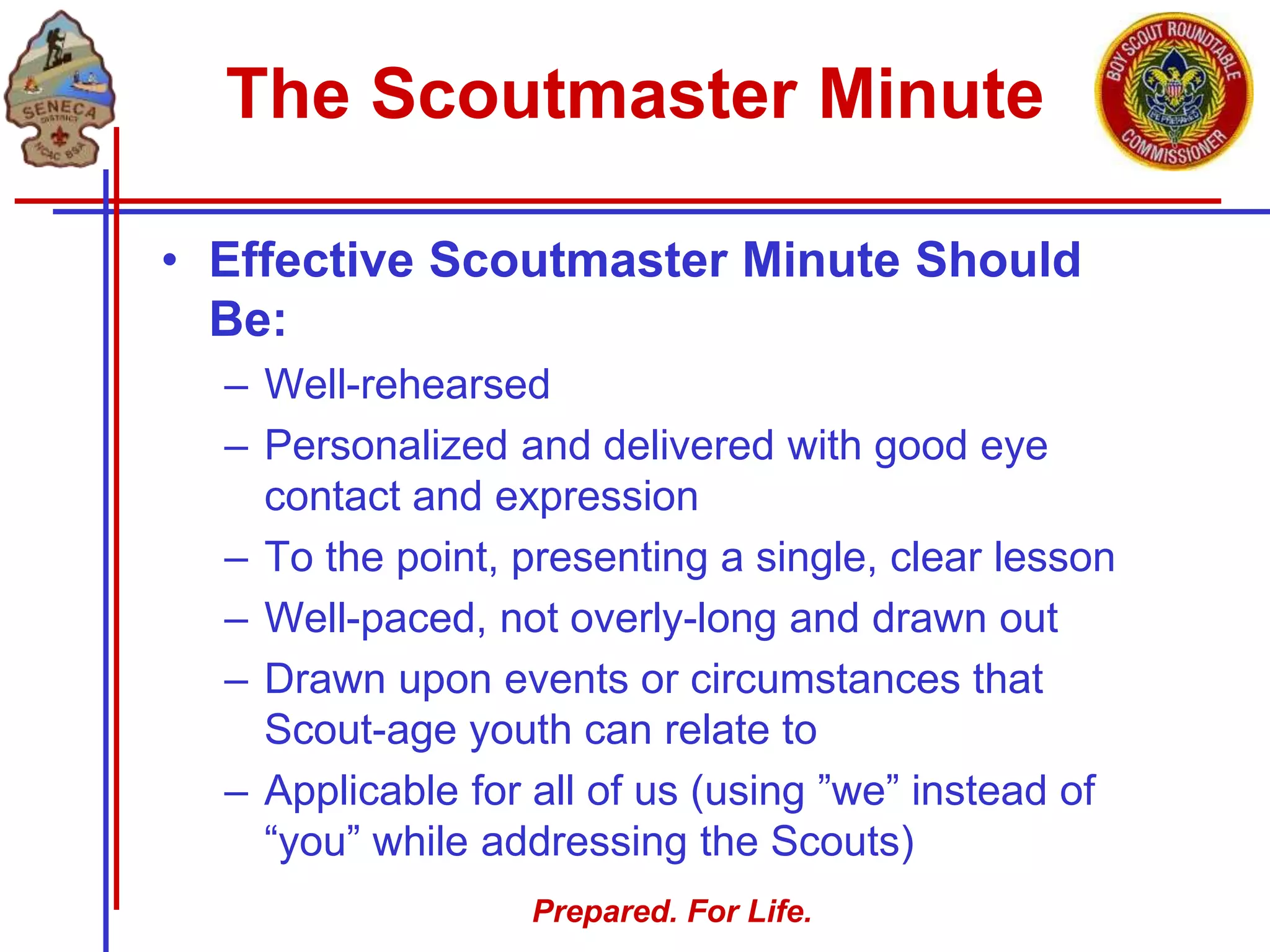 Scoutmaster Minute PPT