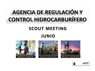 AGENCIA DE REGULACIÓN Y
CONTROL HIDROCARBURÍFERO
      SCOUT MEETING
          JUNIO
 