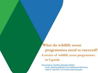 Introduction
• Many Protected Areas in Africa have no physical
boundaries separating conservation areas from
communities
•...