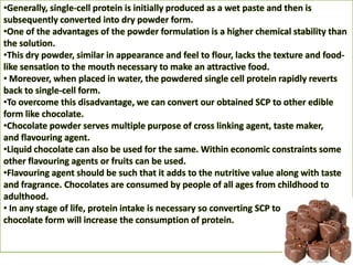 Effect of different agricultural waste material(Pretreated with 0.6N H2SO4)as a carbon source on the production of single cell protein by Penicelliumexpansumwhen cultural grow for 24 hours with initial pH 4.0 at 28±2°C   Table : 8Table represents the results of total biomass weight and the percentage of protein of mycelial biomass of Penicilliumexpansum grown on 0.6NH2SO4pretreatedagricultural wastes. The higher amount of single cell protein (1.64 g/L) with higher percentage of protein content (18.25%) was produced by Penicilliumexpansumwhen grown on 0.6N H2SO4pretreated rice husk.Khan(2010)