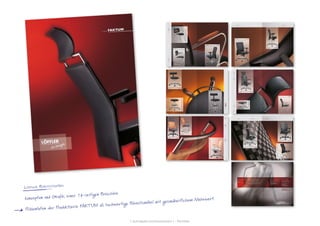 [ schraepler.com/munication ] - Portfolio
Löffler Bürositzmöbel
konzeption und Grafik einer 16-seitigen Broschüre.
Präsentation der Produktserie FAKTUM als hochwertige Bürositzmöbel mit gesundheitlichem Mehrwert.
 