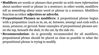 Sentences With Modifiers Examples GMAT Sentence correction all you need to start with theory | PPTX