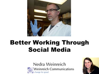 Better Working Through Social Media Nedra Weinreich 