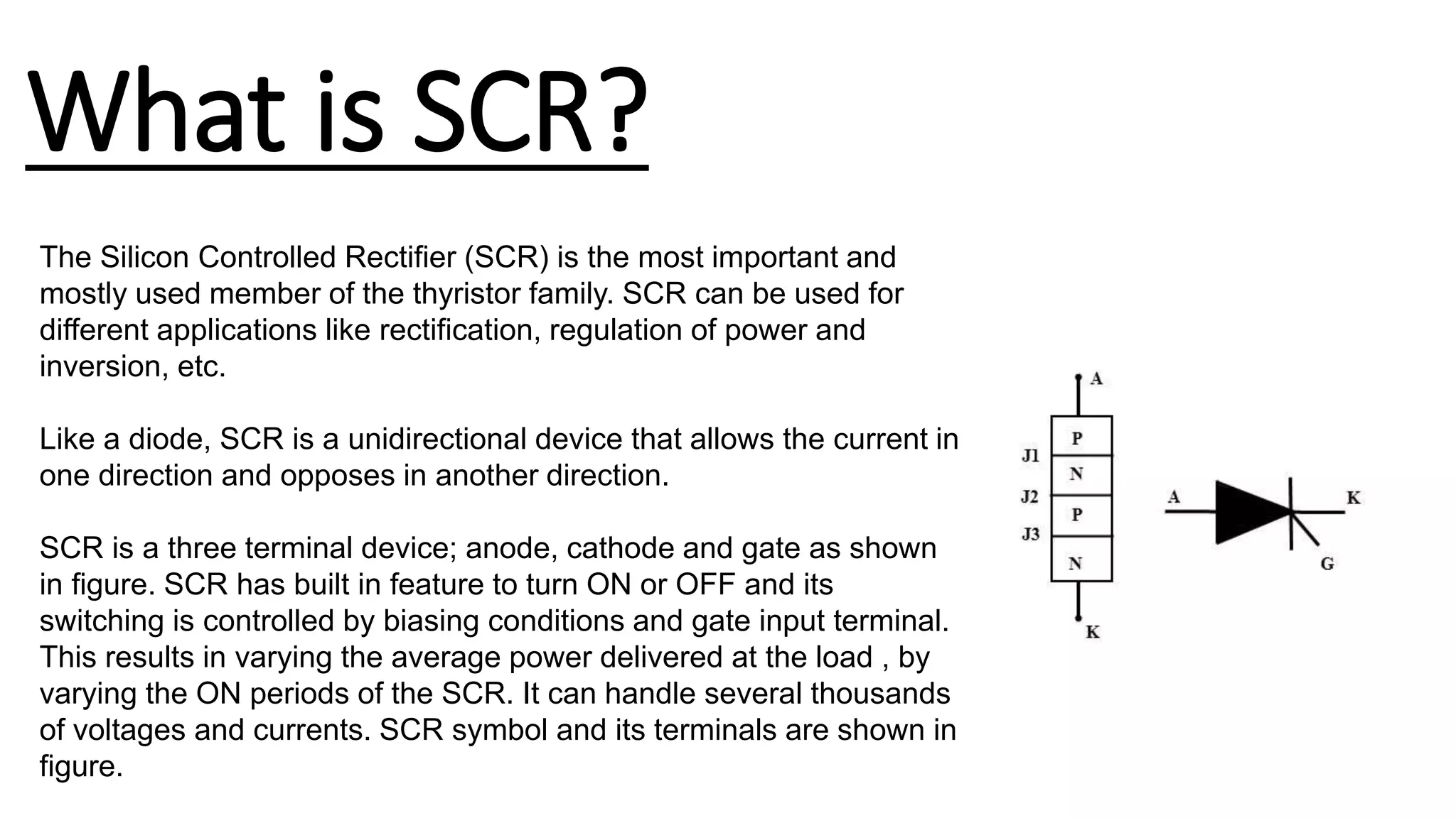 Silicon controlled rectifier | PPT