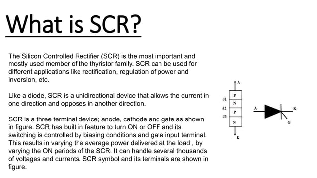Silicon controlled rectifier | PPT