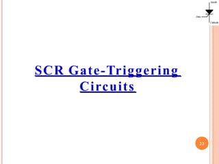 SCR Gate-Triggering
Circuits
23
 