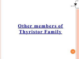 Other members of
Thyristor Family
28
 