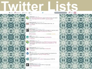 Twitter Lists
 