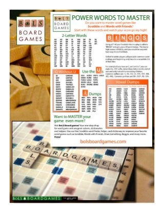 Scrabble Words-to-Master - BoLS Boardgames