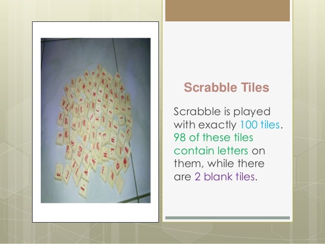 What are Scrabble blank tiles?