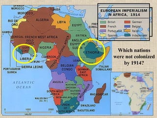 How does this
cartoon view the
"White Man's
Burden?"
 